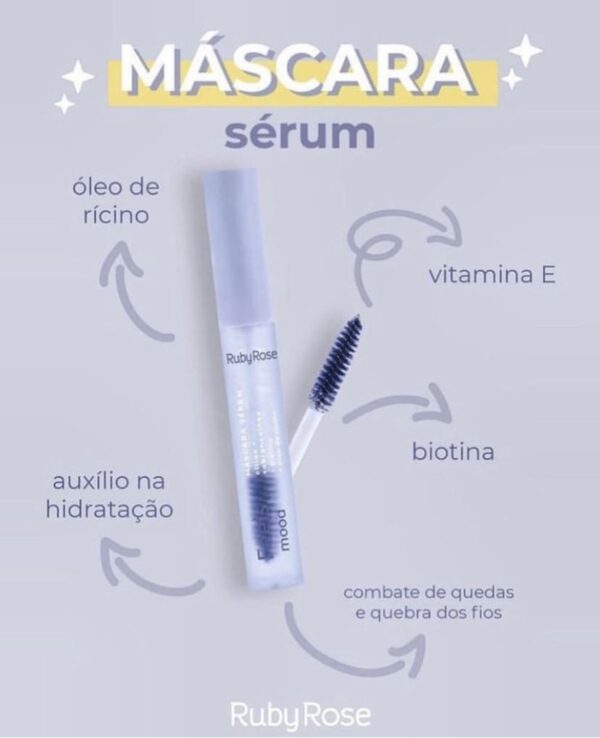 Máscara para Cílios e Sobrancelhas Serum -Ruby Rose - Incolor - Image 2