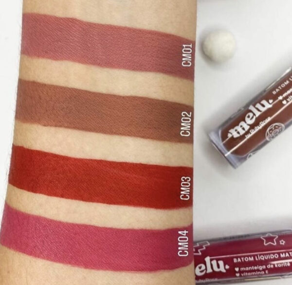 Batom Líquido Melu Ruby Rose - Imagem 2