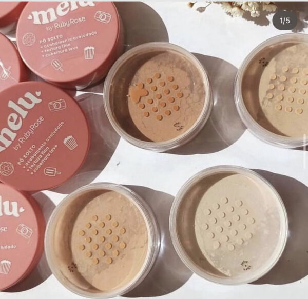 Pó Facial Solto Melu - Ruby Rose