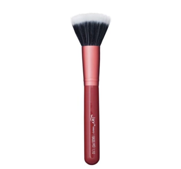 Pincel de Maquiagem para Base, L 10 - Primer, Produtos em Pó e Cremosos - Duo Fiber by Luv Beauty