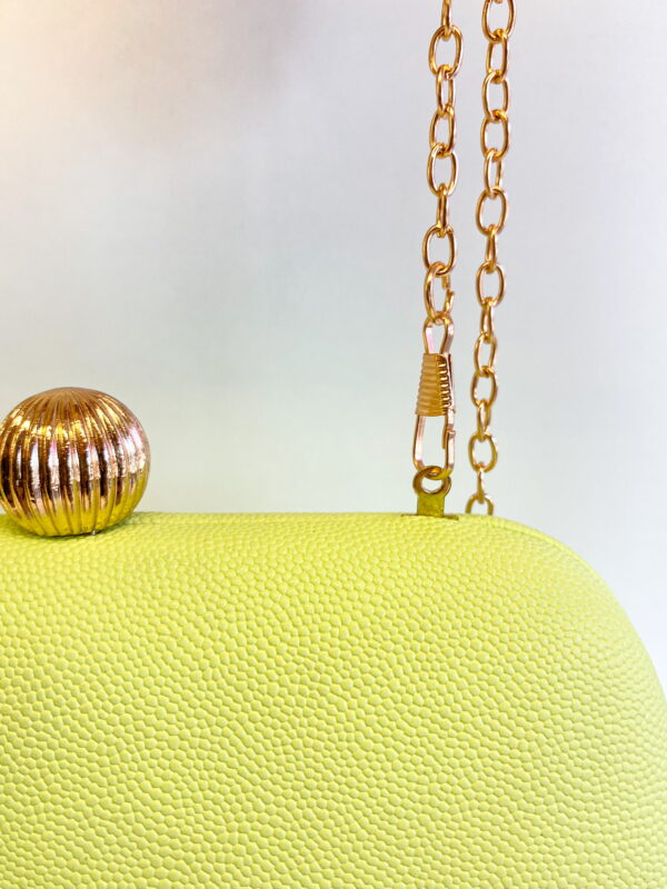 Bolsa Clutch Luxo Texturizada Lemon Green - Imagem 2