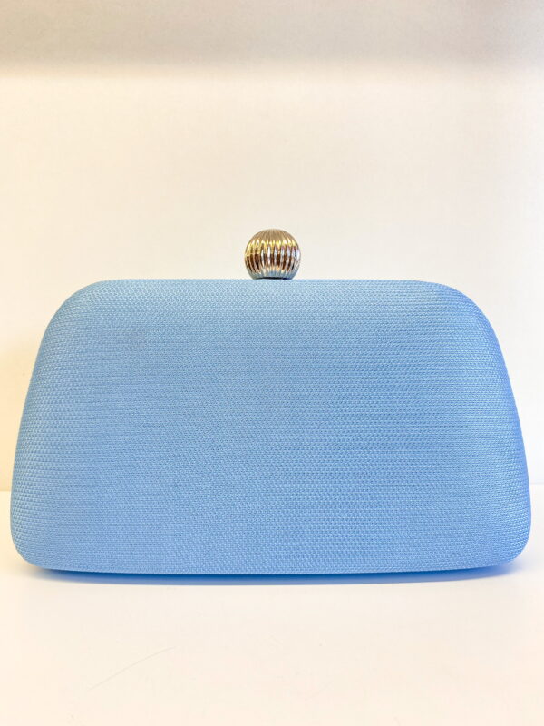 Bolsa Clutch Texturizada Luxo Azul Suave