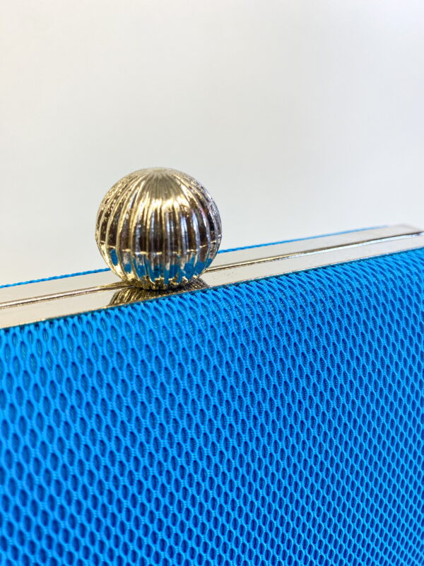 Bolsa Clutch Texturizada Luxo Azul Royal - Imagem 2