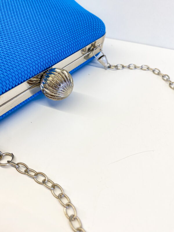 Bolsa Clutch Texturizada Luxo Azul Royal - Imagem 3