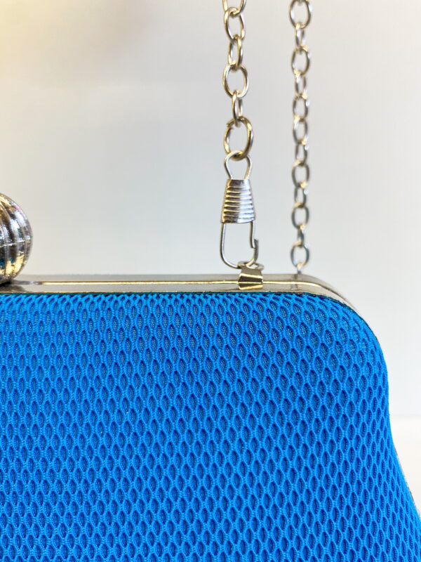 Bolsa Clutch Texturizada Luxo Azul Royal - Imagem 4