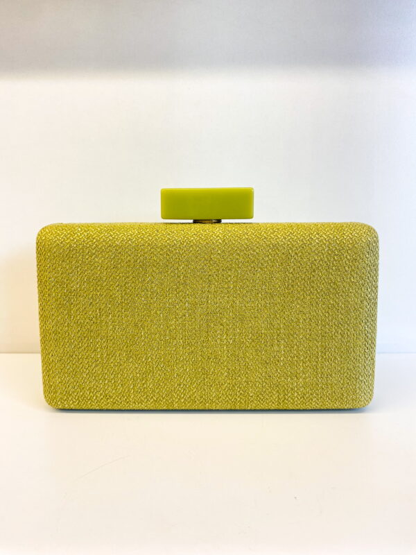 Bolsa Clutch Luxo Texturizada Verde Oliva