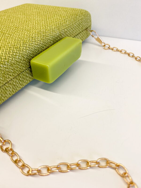 Bolsa Clutch Luxo Texturizada Verde Oliva - Imagem 3
