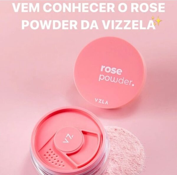 Pó Facial Rose Powder Vizzela - Image 3