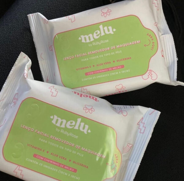 Lenço Facial Removedor de Maquiagem Melu