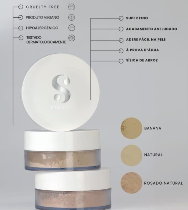 Pó Solto Translúcido SBeauty Suelen Makeup