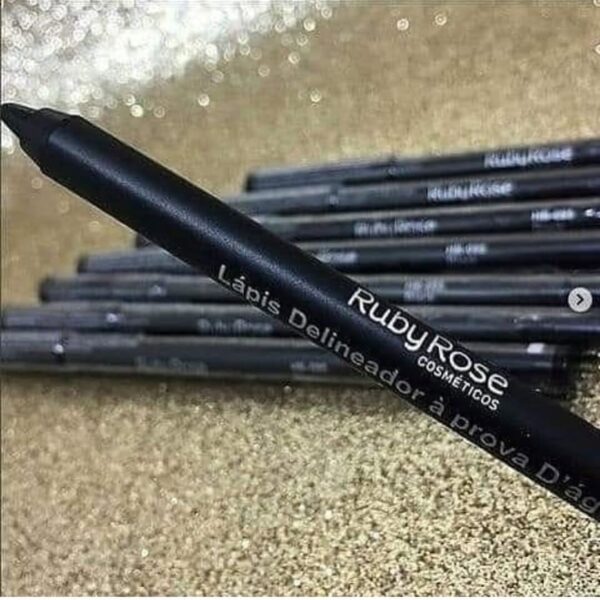 Lápis Delineador a Prova D'agua Carbon Black Ruby Rose - Imagem 3