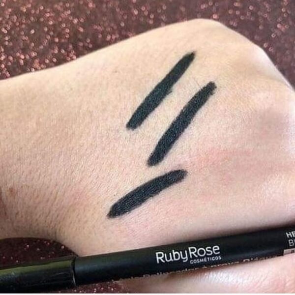 Lápis Delineador a Prova D'agua Carbon Black Ruby Rose - Imagem 2
