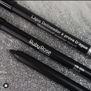 Lápis Delineador a Prova D'agua Carbon Black Ruby Rose