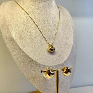 Conjunto Folheado com Pedra Zircônia